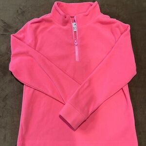 Dudley Stephens Pink Quarter Zip Fleece Girl's size L NWOT